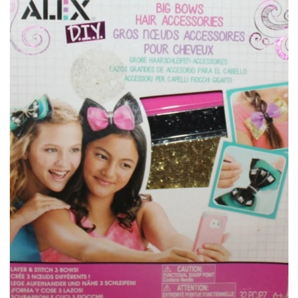 Kids Arts & Crafts DIY Activity Hair Bow Making Kit - Picture 16 of 16